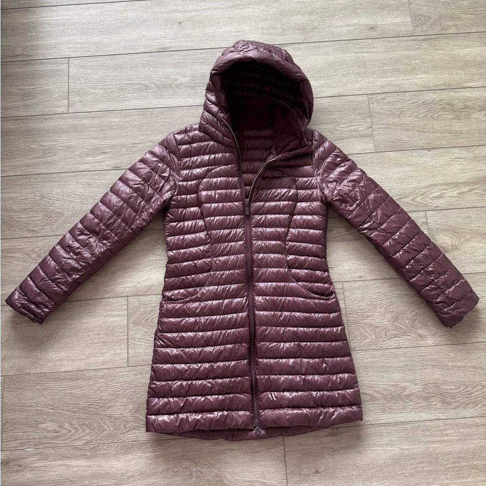 Lululemon Pack it Down Long Jacket - Shiny